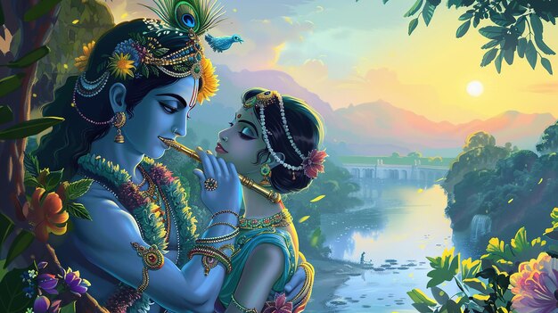 Radha Krishna painting are more than just artwork—they are a window into one of the most divine and celebrated love stories in Hindu.