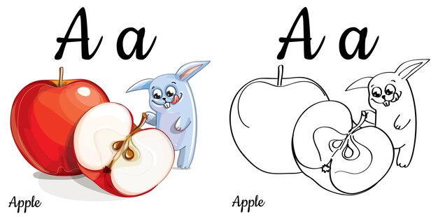 a for apple b for ball c for cat
